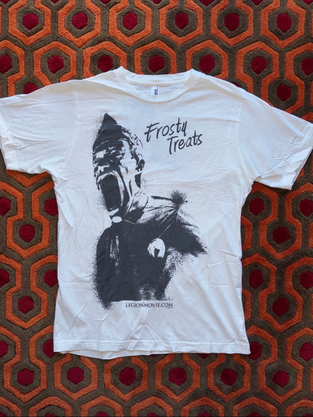 MAKE OFFER! Anvil White 'Frosty Treats' Graphic Tee Legion Movie Men's MED